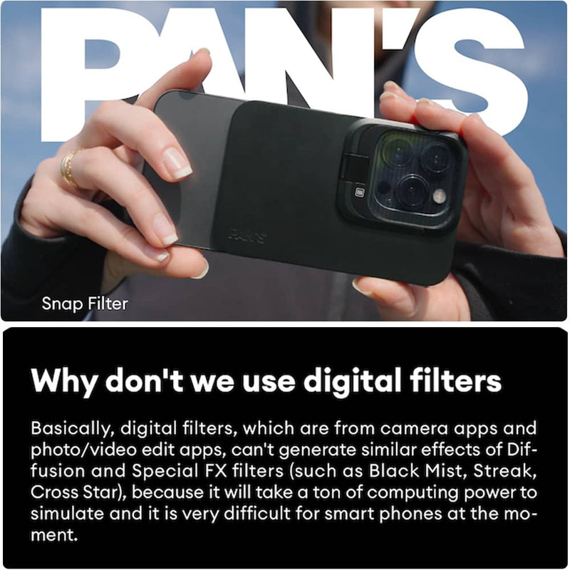 Pan's Snap Filter Set für iPhone Video Make und Tiktok/Youtube/Ins Blogger