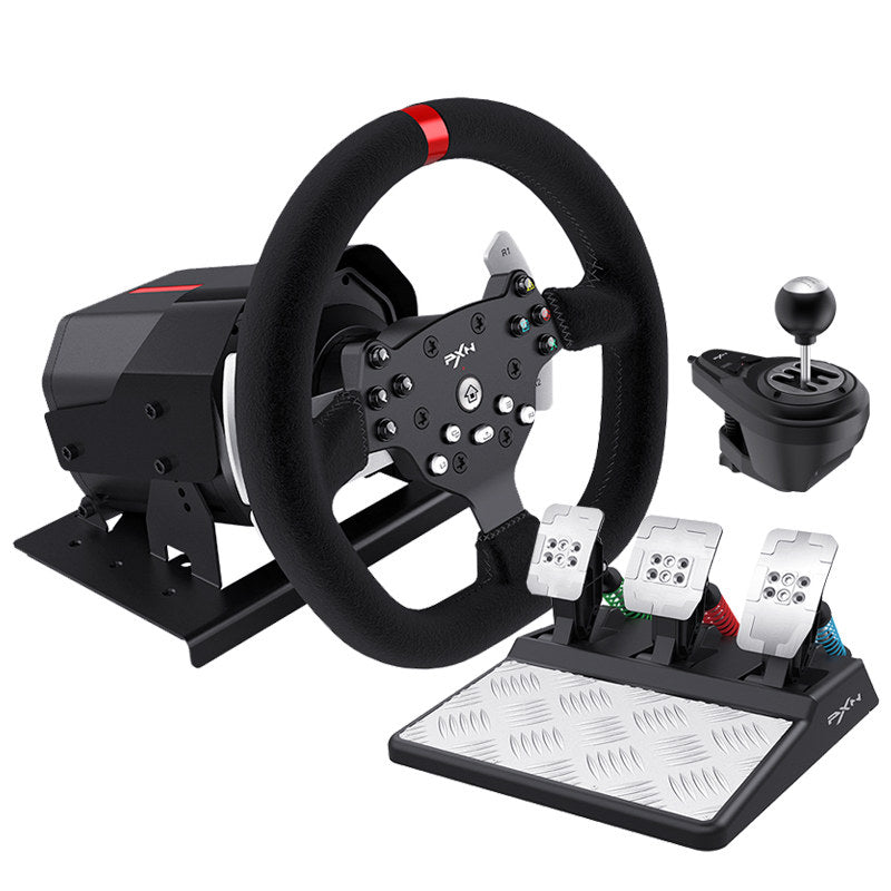 lenkrad mit pedalen xbox one PXN V10 FFB Gaming Lenkrad für PC/PS4/XBOX One/ und XBOX Series XIS – Pergear-DE
