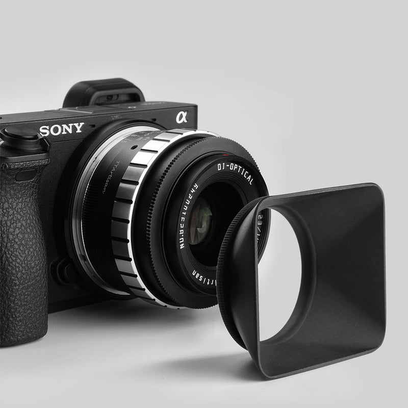 TTArtisan 43mm Quadratische Gegenlichtblende für TTArtisan 23mm F1.4 Objektiv